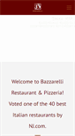 Mobile Screenshot of bazzarellirestaurant.com